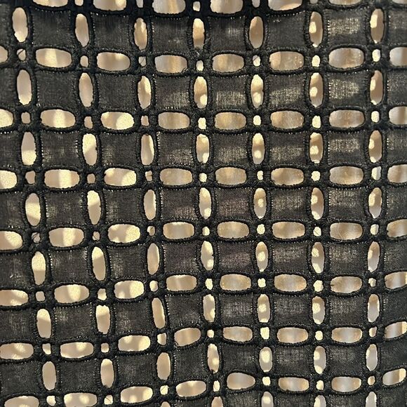 J.Crew‎ Black/Nude Eyelet Ruffle One Shoulder Top Size 6 - Picture 6 of 13